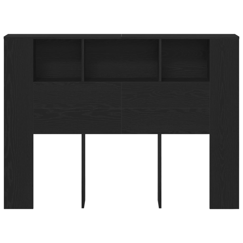 Testata in Legno Nero di  - 140x19x104.5 cm - Realizzata in Legno Ingegnerizzato