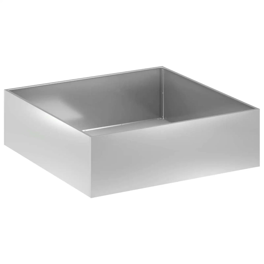 Vaso da giardino Argento 80 x 80 x 30 cm Acciaio zincato 8005074