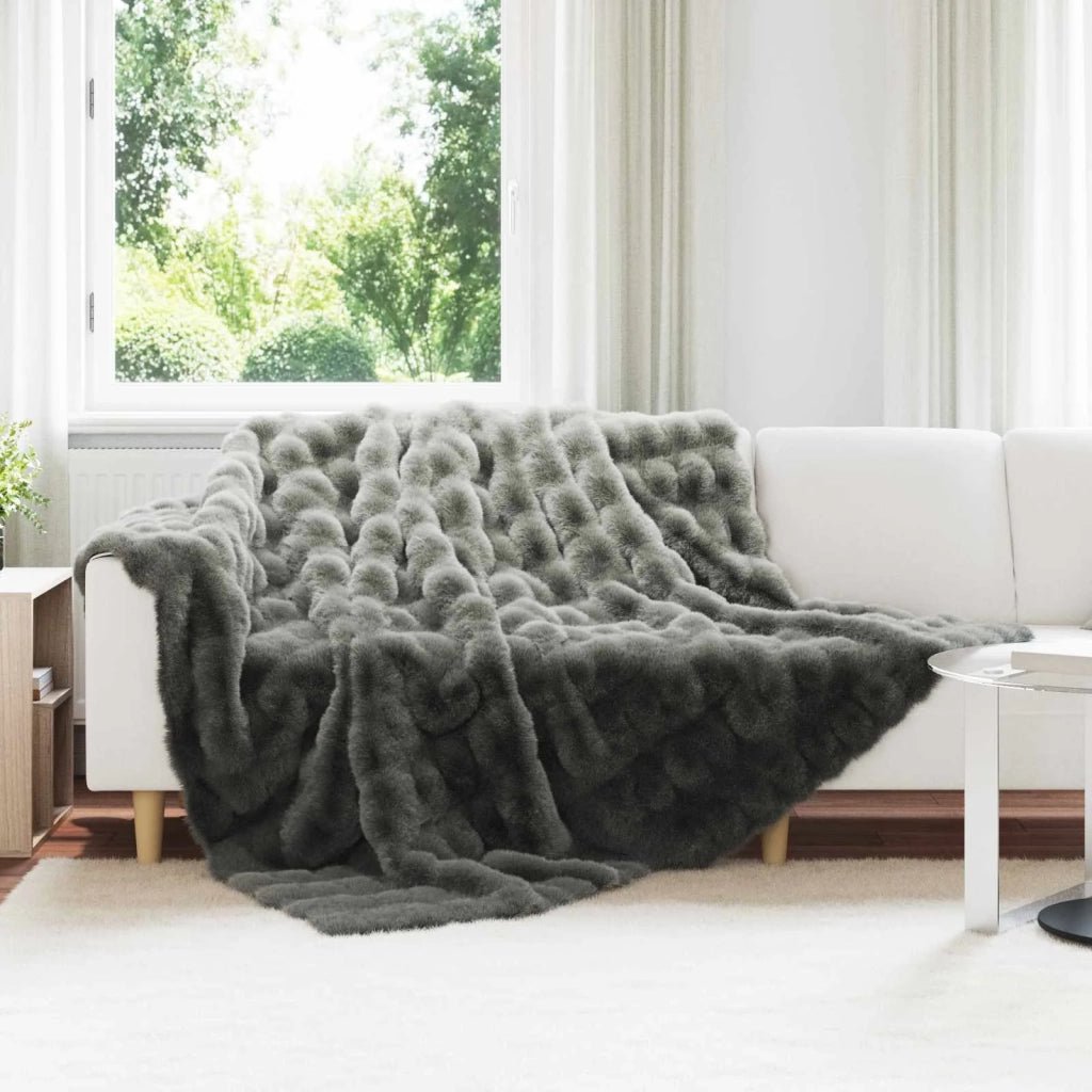 Coperta antiscivolo in finta di coniglio Olite 4 pcs Poliestere