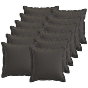 Cuscino con cuscino HOUTEN 12 pz Grigio Scuro Lino 932736