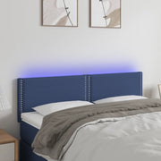 Testiera a LED-Testata con LED Blu 144x5x78/88 cm in Tessuto 765188