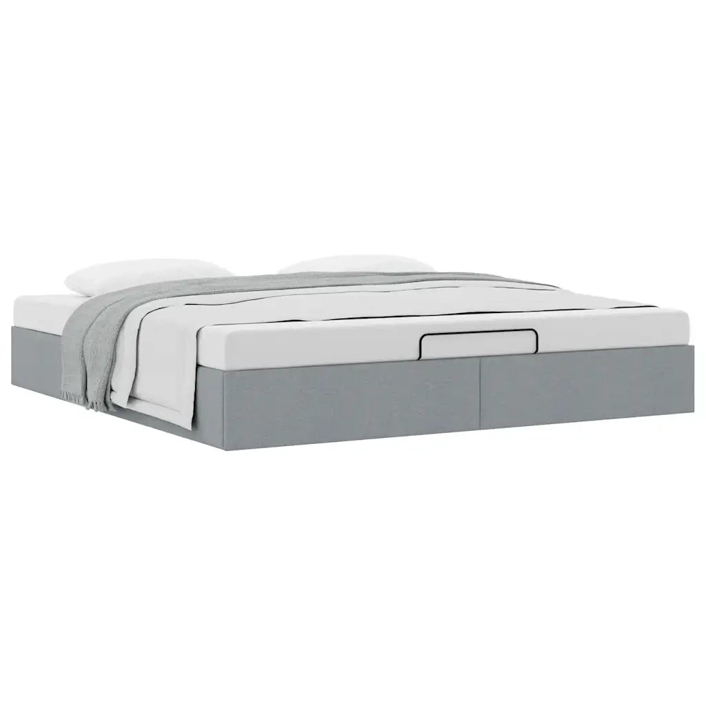 Struttura Letto Pouf senza Materasso 180x200 cm in Tessuto