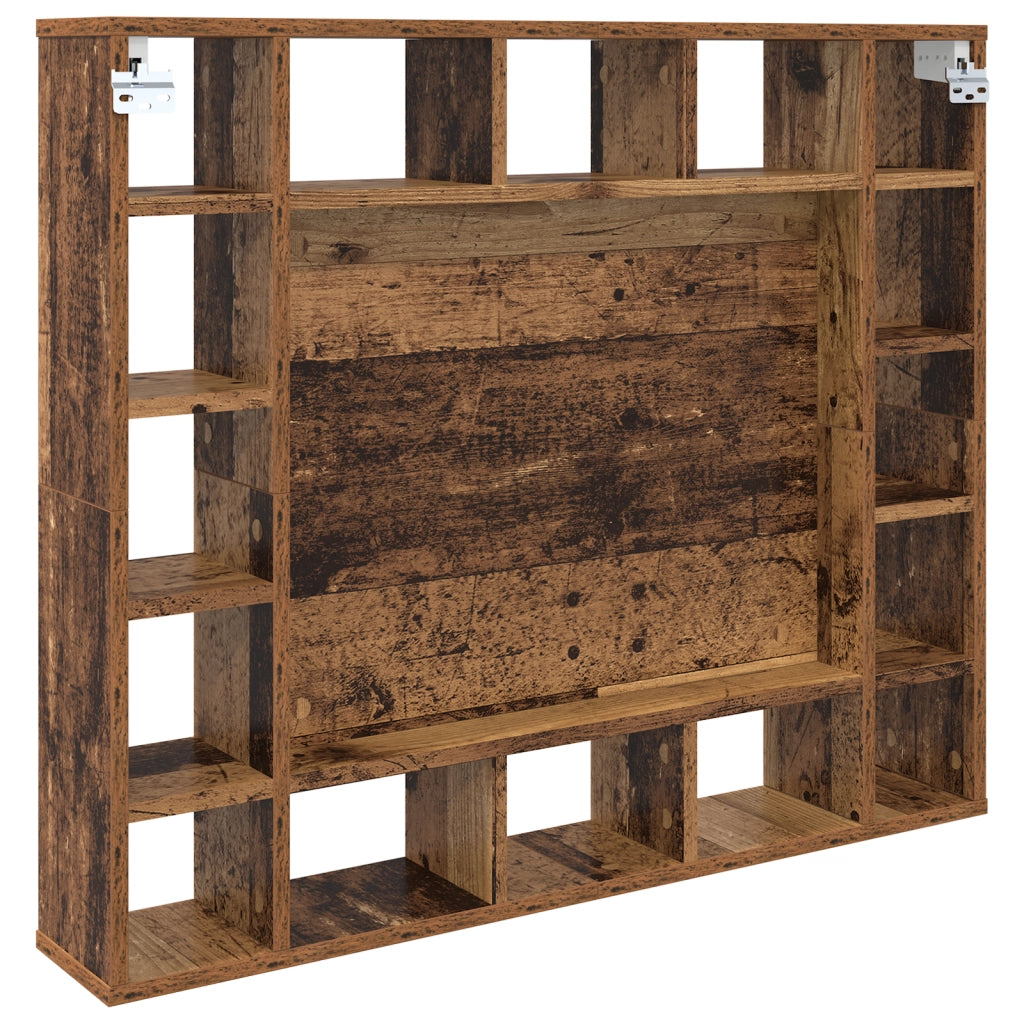 vidaXL Mobiletto per specchio Legno vecchio 91 x 15 x 76.5 cm