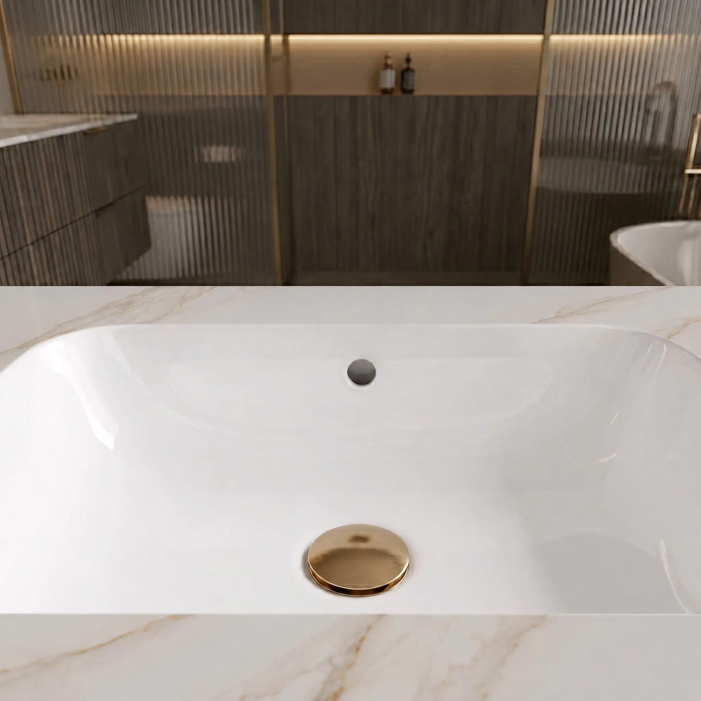 Lavabo Sospeso Rea Aresa Grey Gold 70