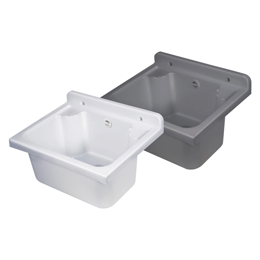 PILOZZO LAVATOIO DA PARETE 'MINI' cm 42,5 x 34 x h.20 - bianco  - BricoGo