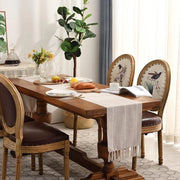 Tavolo da caffè in lino 120 cm con spugne per mano per decorazioni da tavola, festa, sala da pranzo, decorazione da dessert (caffè leggero, 120 cm)