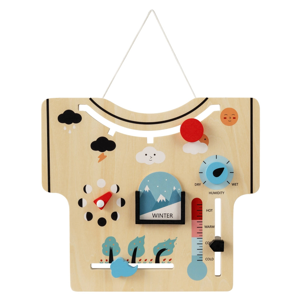 Calendario bambini legno montessori stagioni meteo fasi lunari vento, Giocattolo educativo temperatura umidit¨¤ per bambini prescolari 3+