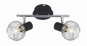 Plafoniera Candellux OSLO 92-61843 cromo/nero 2xE14