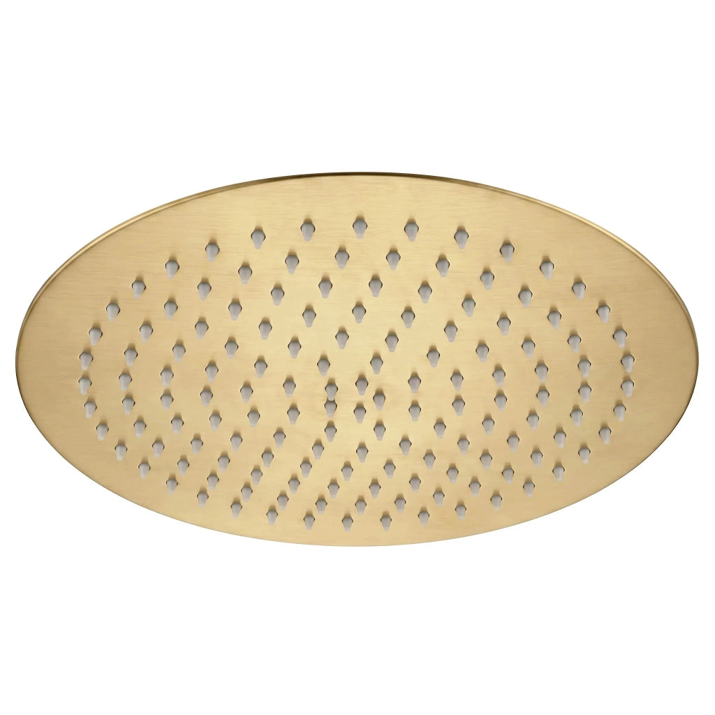 Soffione Doccia Rotondo Rea Js-p014bg 30cm Brush Gold