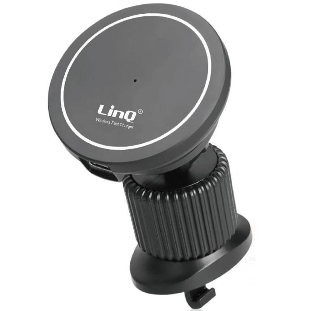Trade Shop - Caricabatteria Wireless Magnetico Presa Aria Auto 360° Qi 15 W Smartphone C3524 -