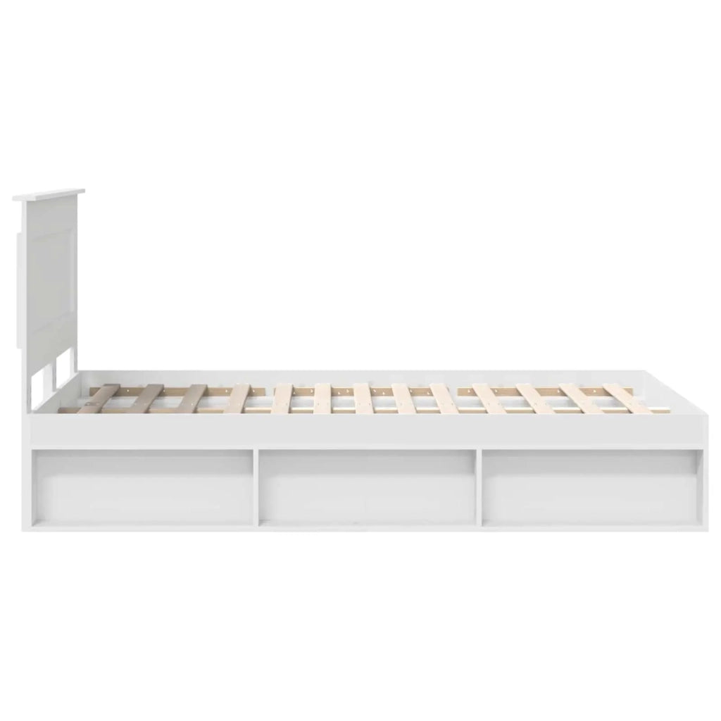 Struttura del letto Bianco 120 x 190 cm Pino massello 3410104