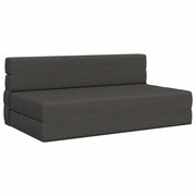 Divano letto | Sof¨¤ letto | Letto singolo Pieghevole Grigio Scuro 152 x 86,5 x 60 cm Tessuto