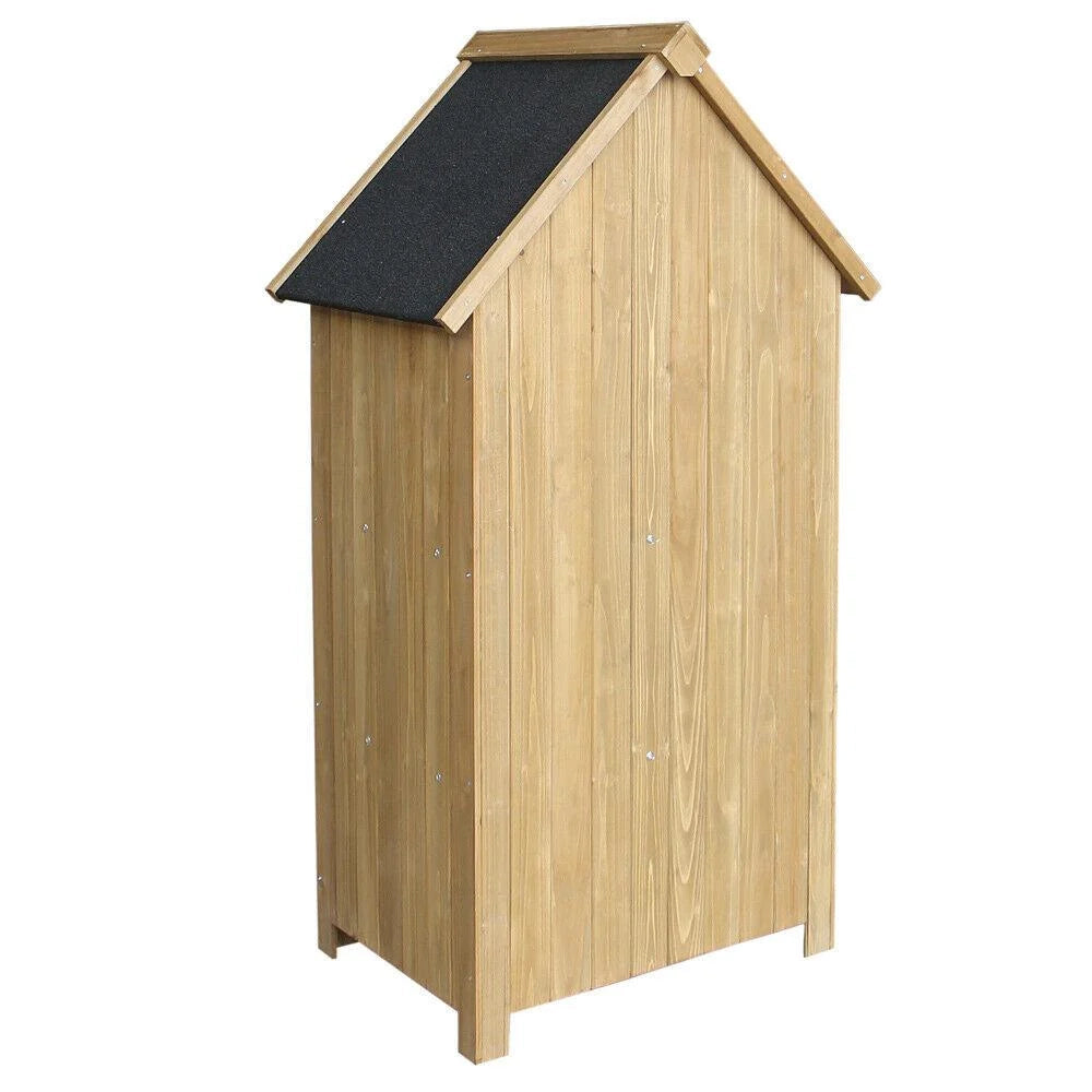 Casetta da giardino stretta in legno di abete con tetto in bitume 142 cm 16_0002171