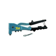 Vigor 5007010 Rivettatrice a Mano VR-005 Lega di Acciaio Impugnatura in PVC 4 Testine Intercambiabili Rivetti 2.4 3.2 4.0 4.8 mm