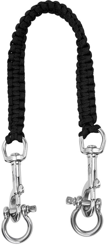 Cinturone per Fotocamera 360° Rotativo - Corda Paracadutistica - Acciaio Inossidabile - Rotazione Flessibile - Robusto e Resistente - Lunghezza 54 cm - Corda per Fotocamera