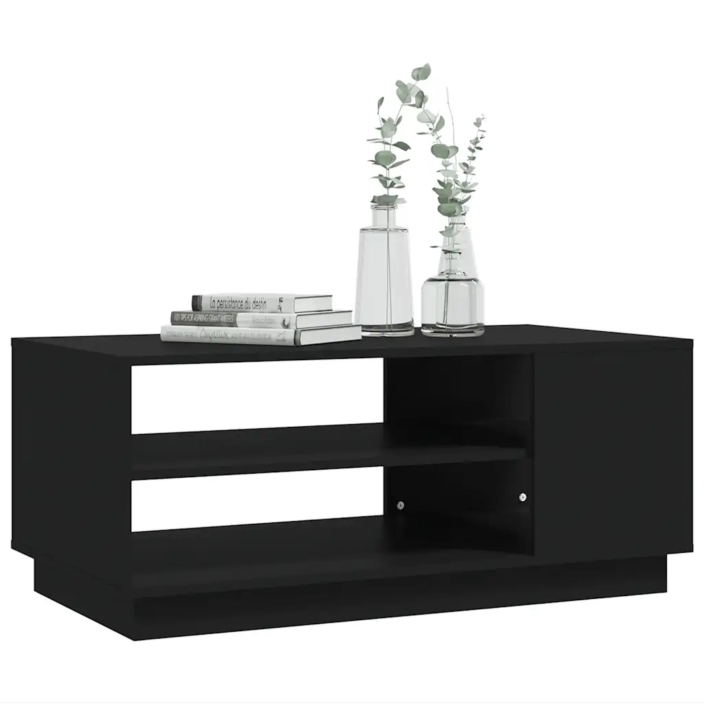 Tavolino da salotto | Tavolino da caff¨¨ | Tavolino da Soggiorno Nero 102x55x43 cm in Truciolato
