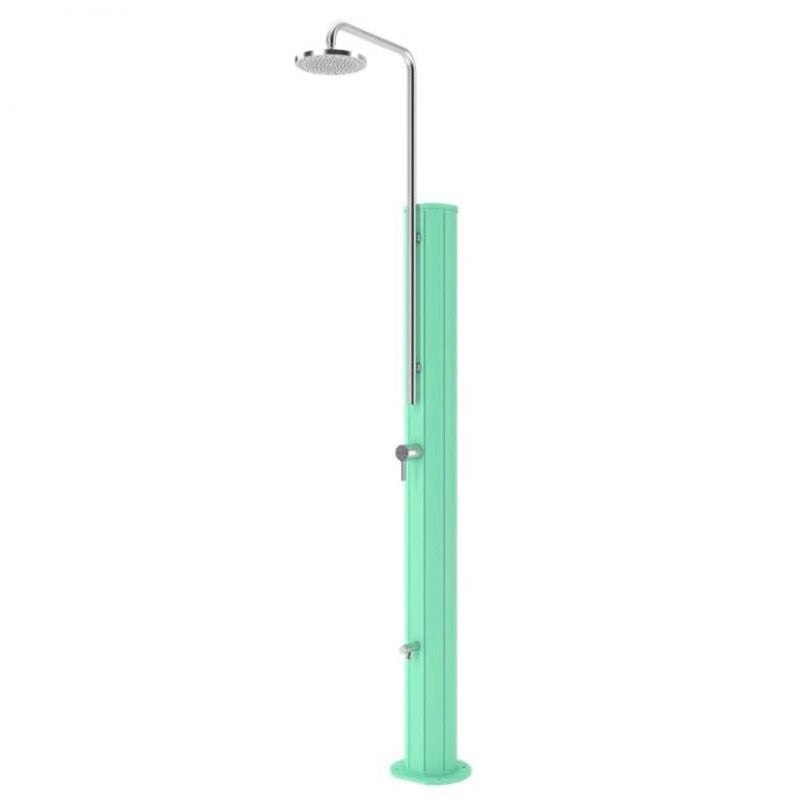 Doccia solare piscina con lavapiedi CHROME in acciaio 304 Astralpool - Doccia Solare Piscina Con Lavapiedi Chrome In Acciaio 304 Astralpool Verde