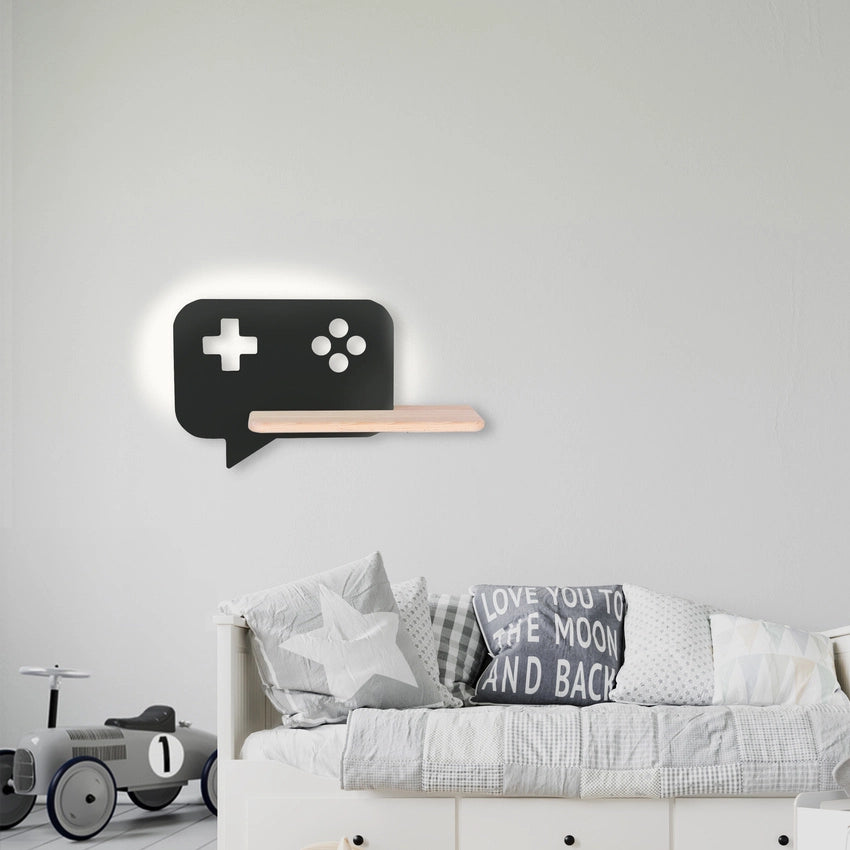 Applique Candellux Console LED 5W 4000K nero/legno