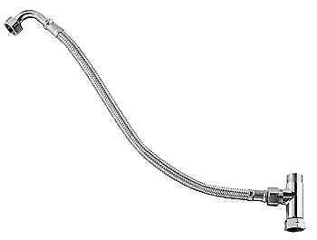 GROHE 47533000 Set di collegamento per Grohtherm Micro con raccordo a T 3-8'' 2 uscite 3-8'' con raccordi flessibili dadi di raccordo colore Cromo