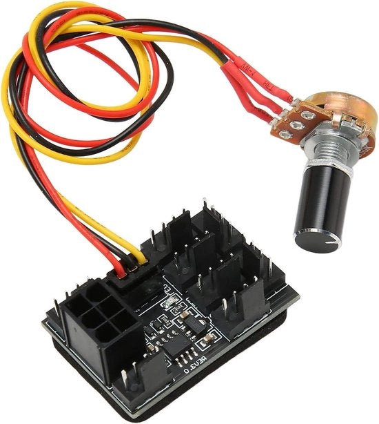 Hub di controllo PWM per ventilatori 8 canali DC 12V Flessibilità di raffreddamento PC CPU 4 PIN-3PIN cavo di alimentazione-spittare adapter- controller.