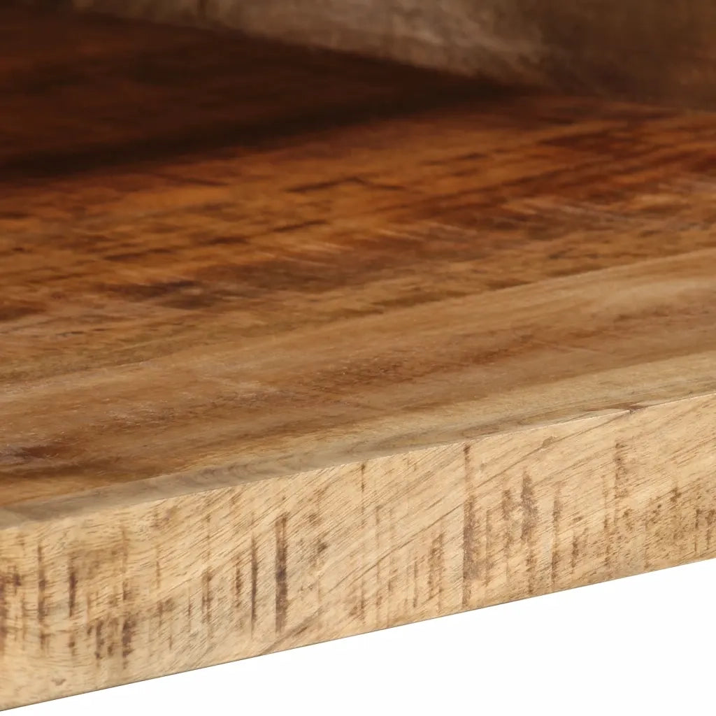 Tavolino da Salotto 80x55x30 cm in Legno Massello di Mango