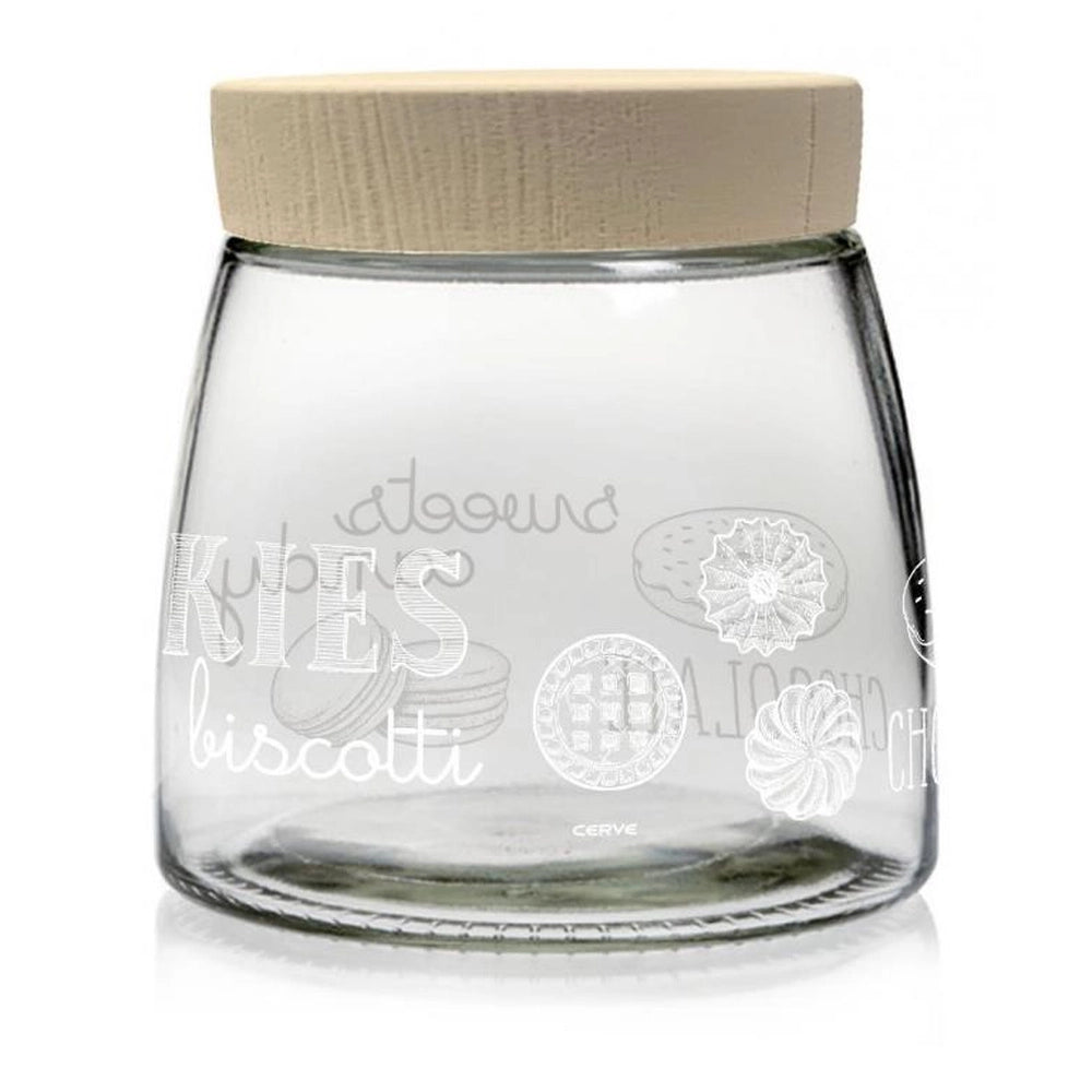 1 Pezzo Barattolo da Cucina in Vetro Sahara Easy White 980 cc