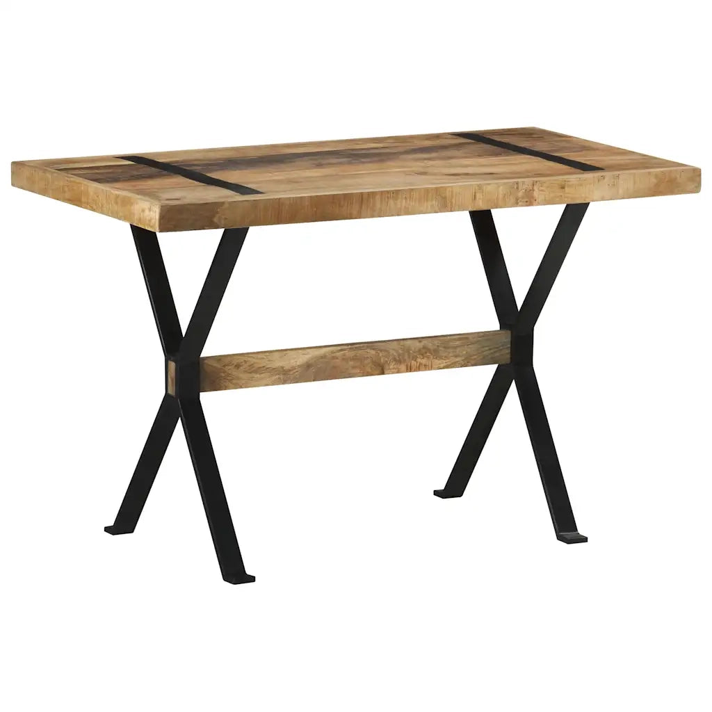 Tavolo da Pranzo 120x60x76 cm in Legno di Mango Grezzo cod mxl 18696