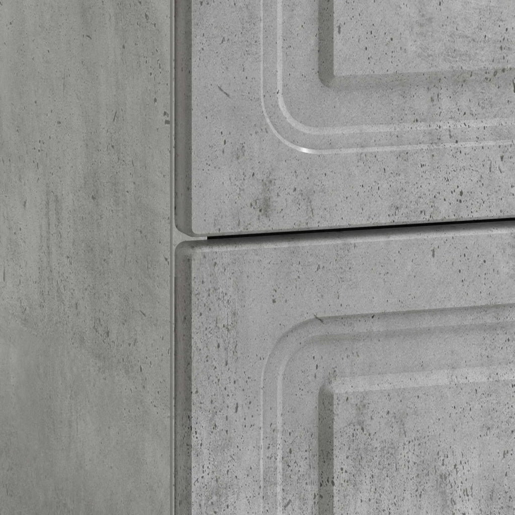 Armadio da Notte con cassetto Grigio Cemento 43 x 41 x 63,5 cm