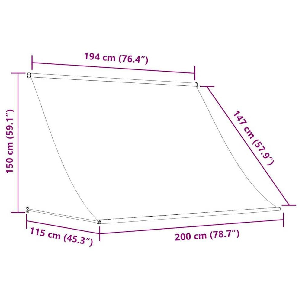 Retractable Awning 200x150 Cm Cream