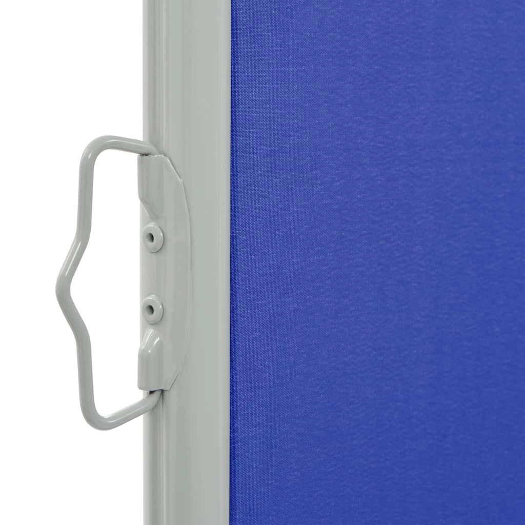Tenda da sole laterale retrattile/schermo privacy per patio giardino terrazza balcone 100 x 300 cm blu 02_0007181