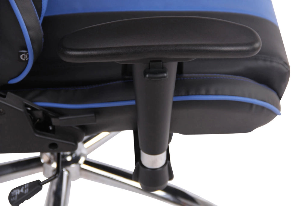 Sedia Ufficio Massaggiante Limit XM In Similpelle Nero/blu