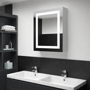 Armadietto Bagno con Specchio e LED 50x13x70 cm 285116