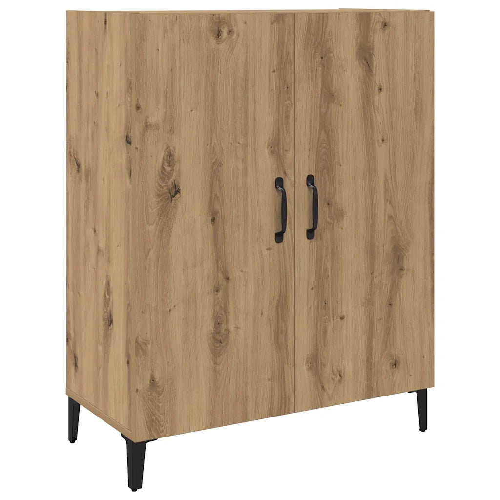 Credenza 2 pcs Rovere artigianale Legno multistrato