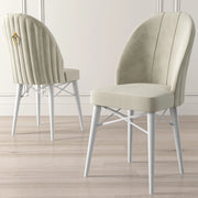 Perillis, Sedia 6 Sedie, Bianco Crema