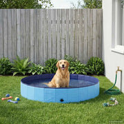 Piscina per Cani Blu Ø200 x 30 cm PVC Spesso 42028267