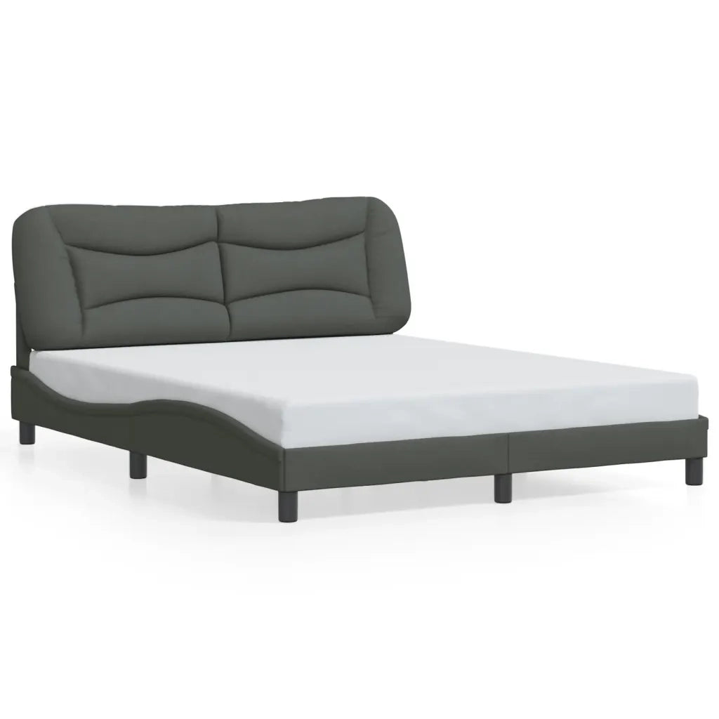 Giroletto con LED senza Materasso-Struttura Letto Hvar 160x200 cm Tessuto 522494