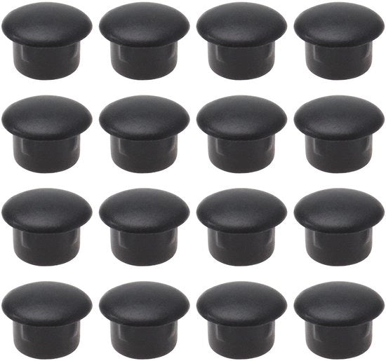 Gatpluggen in plastica - 200 pezzi - 10 mm - Corrosione resistente - Resistente al calore - Installazione semplice - Nero - Copertura di gronda