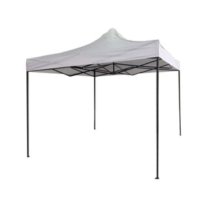OWIJI Gazebo 3x3 m Bianco Tetto Spalmato Impermeabile 100% Struttura Robusta Richiudibile Fisarmonica Giardino Campeggio Pic Nic Piscina Catering Eventi Esterni…
