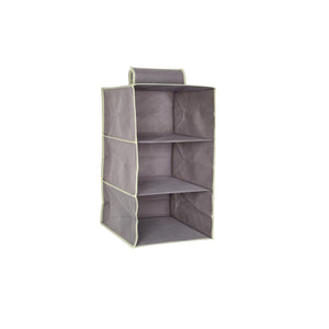 OWIJI Organizer Portaoggetti Appendere Armadio 3 Ripiani 60 x 30 x 30 cm Salvaspazio Divisori Interno Pieghevole Contenitore Vestiti Scarpe