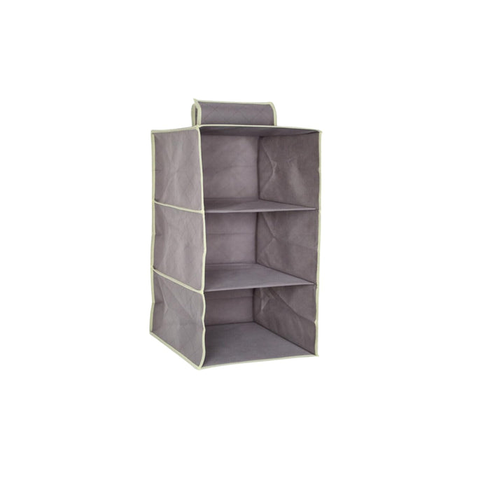 OWIJI Organizer Portaoggetti Appendere Armadio 3 Ripiani 60 x 30 x 30 cm Salvaspazio Divisori Interno Pieghevole Contenitore Vestiti Scarpe