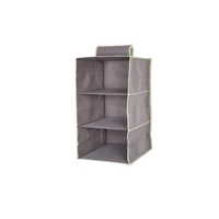 OWIJI Organizer Portaoggetti Appendere Armadio 3 Ripiani 60 x 30 x 30 cm Salvaspazio Divisori Interno Pieghevole Contenitore Vestiti Scarpe