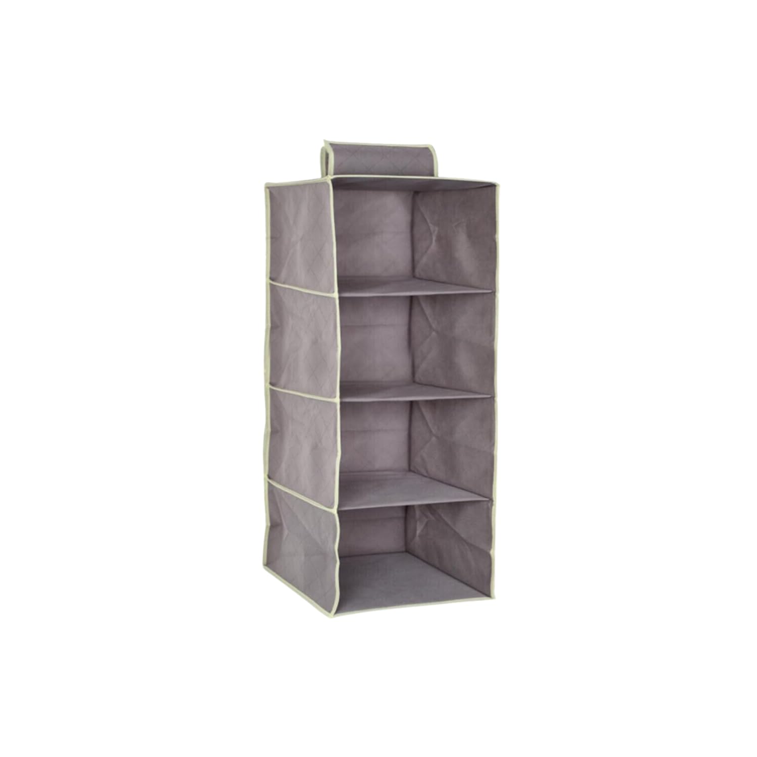 OWIJI Organizer Portaoggetti Appendere Armadio 4 Ripiani 80 x 30 x 30 cm Salvaspazio Divisori Interno Pieghevole Contenitore Vestiti Scarpe