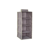 OWIJI Organizer Portaoggetti Appendere Armadio 4 Ripiani 80 x 30 x 30 cm Salvaspazio Divisori Interno Pieghevole Contenitore Vestiti Scarpe