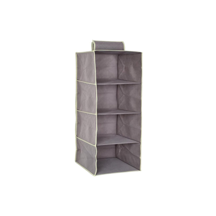 OWIJI Organizer Portaoggetti Appendere Armadio 4 Ripiani 80 x 30 x 30 cm Salvaspazio Divisori Interno Pieghevole Contenitore Vestiti Scarpe