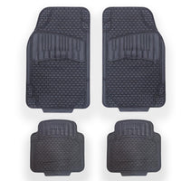 OWIJI Tappetini Auto Gomma Universali Set 4 Pezzi Antiscivolo Abitacolo Sagomabili PVC Plastica Impermeabile Ritagliabile Adattabile