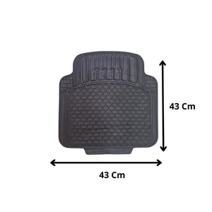 OWIJI Tappetini Auto Gomma Universali Set 4 Pezzi Antiscivolo Abitacolo Sagomabili PVC Plastica Impermeabile Ritagliabile Adattabile