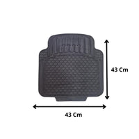 OWIJI Tappetini Auto Gomma Universali Set 4 Pezzi Antiscivolo Abitacolo Sagomabili PVC Plastica Impermeabile Ritagliabile Adattabile