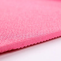 OWIJI Tappetino Yoga Pilates Aerobica Palestra Ginnastica Fucsia PVC Antiscivolo Dimensioni 61 x 173 Spessore 0,5 mm Pieghevole Confortevole Casa Palestra Ufficio