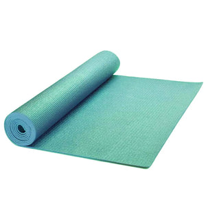 OWIJI Tappetino Yoga Pilates Aerobica Palestra Ginnastica Verde Acqua PVC Antiscivolo Dimensioni 61 x 173 Spessore 0,5 mm Pieghevole Confortevole Casa Palestra Ufficio