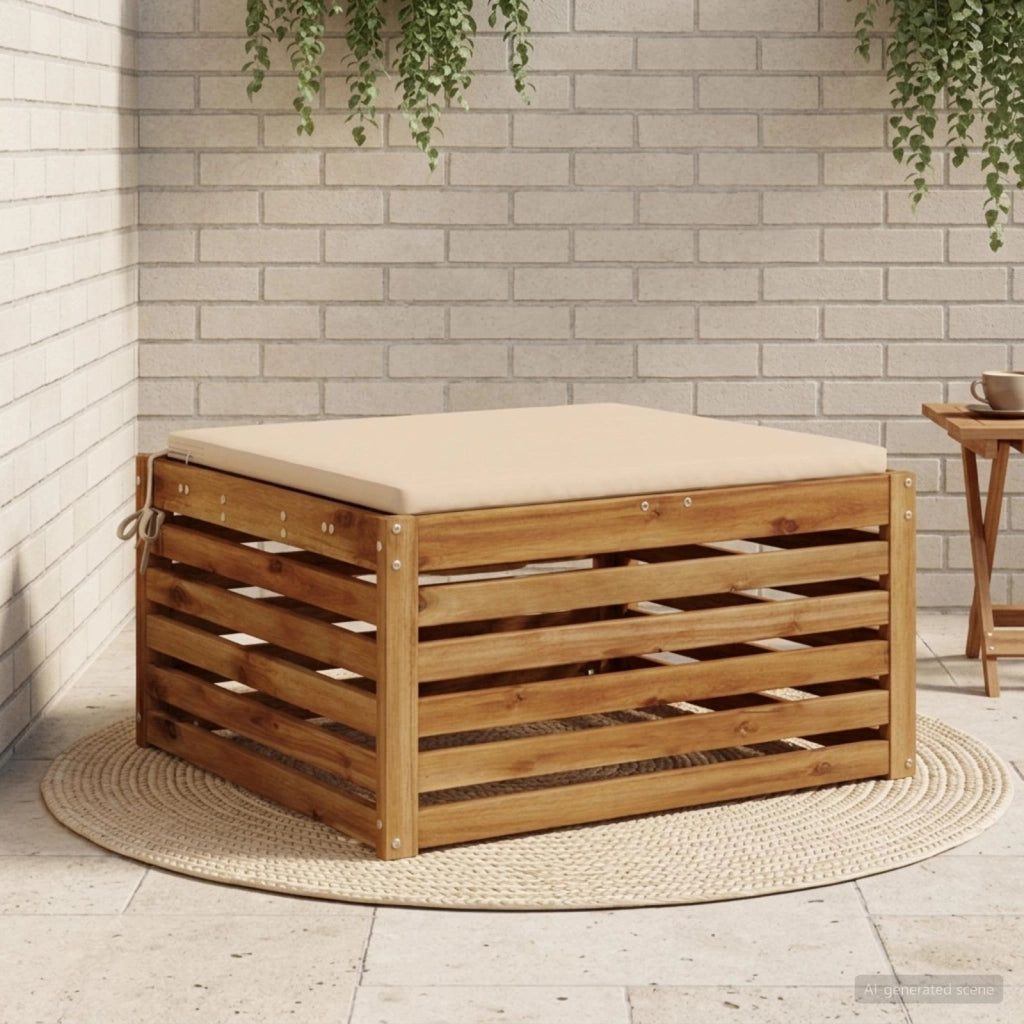 Cuscino per Sedia in Unico Pezzo SOEST 100% Poliestere Crema 944607